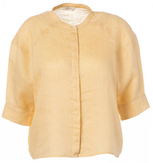 Blouse korte mouw l3111 laurence Geel - 36