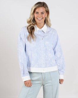 Blouse korte mouw nks02202 - maat L Ecru