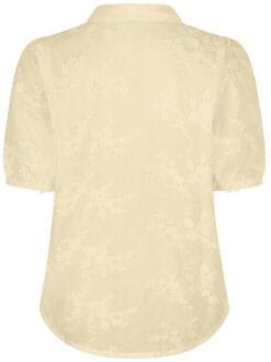 Blouse korte mouw srb4826 victoria Geel - L