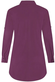 Blouse lange mouw 10 192 089 Bordeaux - 46
