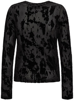 Blouse lange mouw 207044 cmflame-blous Zwart