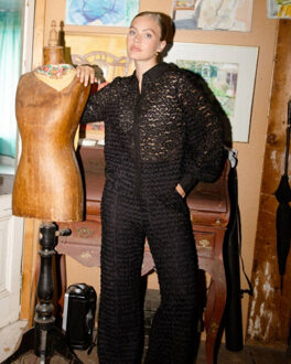 Blouse lange mouw 254-3 eleonora Zwart