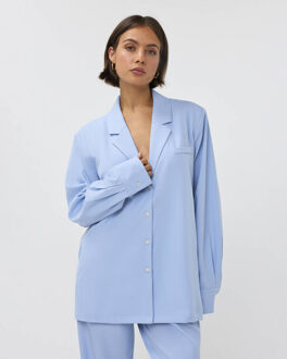 Blouse lange mouw 261-st21 noomi Blauw - XS