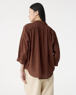 Blouse lange mouw 261p141 mook - maat M Klaproos