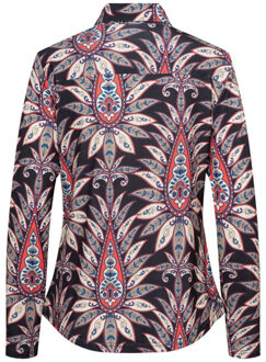 Blouse lange mouw bl401 lotte - maat XXXL Zwart