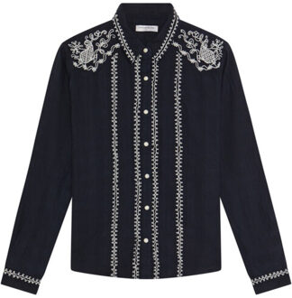 Blouse lange mouw charro Zwart - S