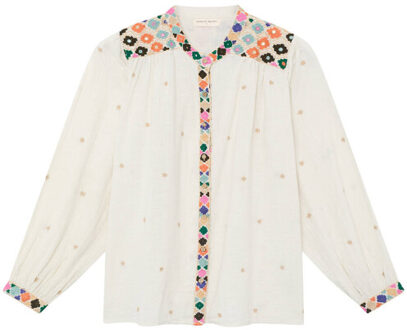 Blouse lange mouw cleo Ecru