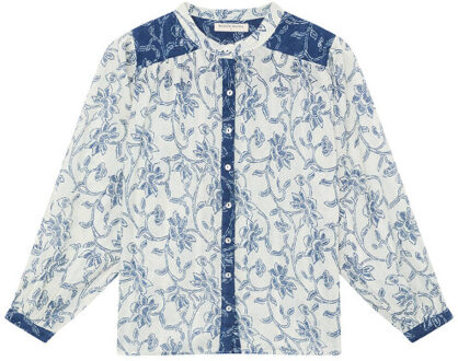 Blouse lange mouw cleo Wit - XL