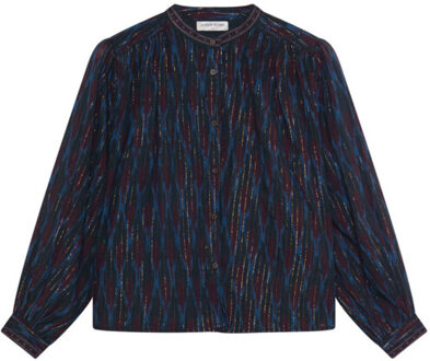 Blouse lange mouw giorgia - maat XL Blauw