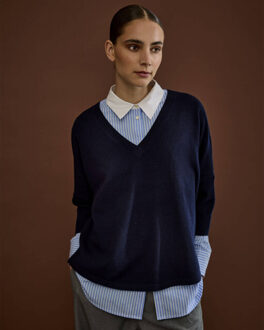 Blouse lange mouw k2109-1 karole Lichtblauw - 38