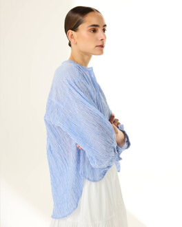 Blouse lange mouw l3018-1 lucca Lichtblauw - 42