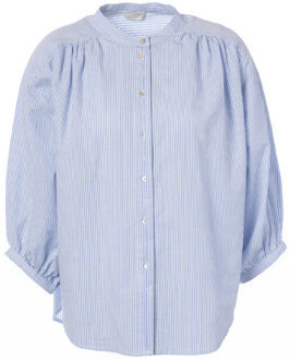 Blouse lange mouw l3024 laurie - maat 42 Blauw