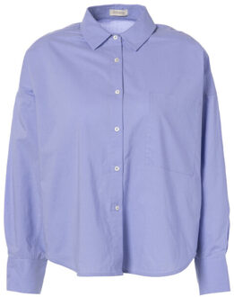 Blouse lange mouw l3108 latina - maat 42 Lichtblauw