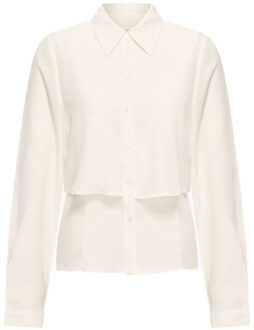 Blouse lange mouw leaha5 longsleeve Wit - S