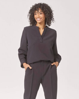 Blouse lange mouw lot0373 mylene Blauw - 38