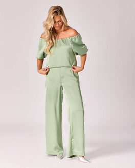 Blouse lange mouw lot0427 ami - maat 40 Groen