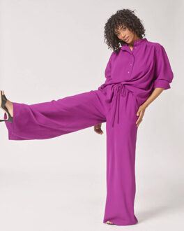 Blouse lange mouw lot08 boliu Lila - 42