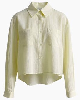 Blouse lange mouw louens6 Geel - S