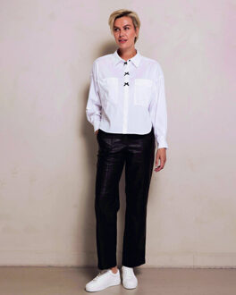 Blouse lange mouw n194-n050 zhlucy Wit