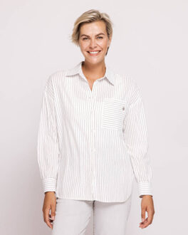 Blouse lange mouw n323-n073 zhwillow Ecru - XS