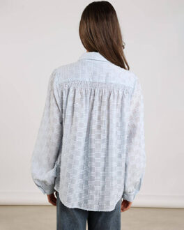 Blouse lange mouw nkf02028 fenne Lichtblauw - XXL