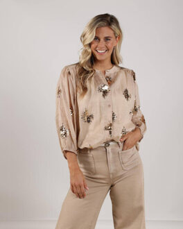 Blouse lange mouw nks02175 lynn Goud - XXXL