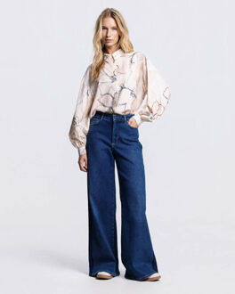 Blouse lange mouw ocean ss26 - maat 40 Blauw