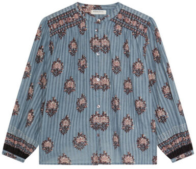 Blouse lange mouw omara Blauw