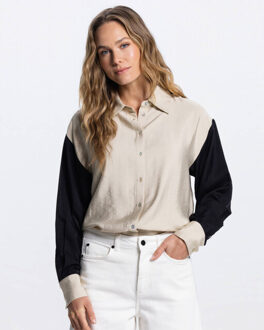 Blouse lange mouw otja ss26 Zwart - 40