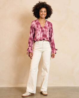 Blouse lange mouw ra01 lora Roze - S