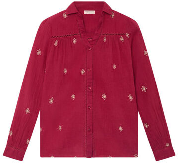 Blouse lange mouw rani Rood