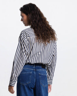 Blouse lange mouw roeki ss26 Blauw - 38