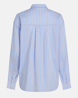 Blouse lange mouw s26z831 Blauw - 42