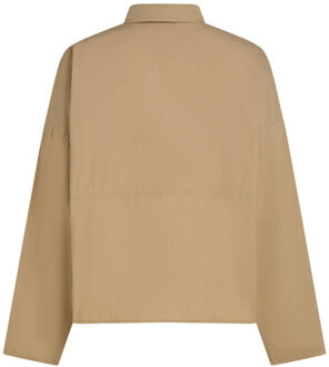 Blouse lange mouw s26z835 - maat 42 Bruin