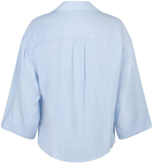 Blouse lange mouw srb4819 amalia Lichtblauw