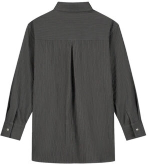 Blouse lange mouw w230303 Zwart