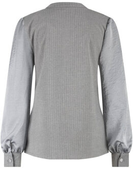 Blouse lange mouw w25/204/04/020 Grijs - XXL