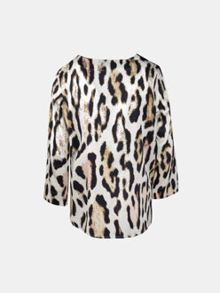 Blouse maldives in luipaardprint Veelkleurig - XXXL