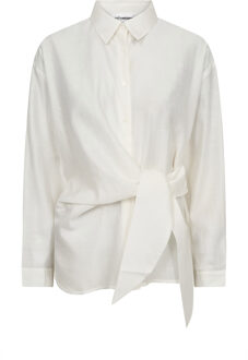 Blouse met geknoopt detail Idina  naturel