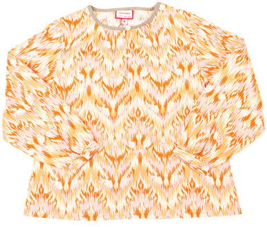 Blouse met lange mouwen en ronde hals 17I07106 meisje - maat Veelkleurig