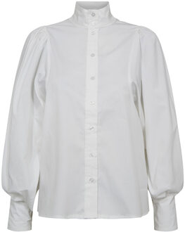 Blouse met pofmouwen Ada  wit - S,M,