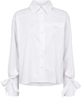 Blouse met strikdetails Pure  naturel - S,M,