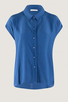 Blouse mouwloos Blauw - S
