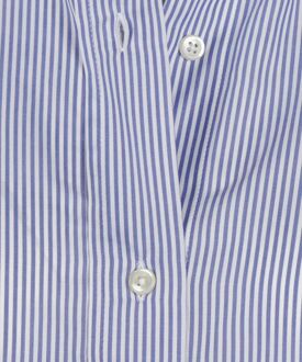 Blouse Sara Poplin Streep Blauw - M,XL