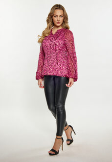 Blouse shirt Dames Roze Veelkleurig - maat