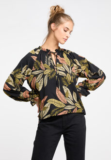 blouse shirt hoona Zwart