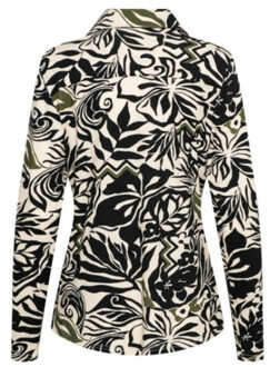 Blouse vayen leaf black multi - maat S Veelkleurig