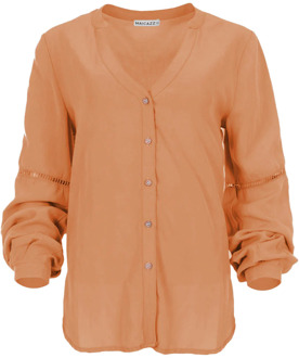 Blouse zuiver Camel - 36