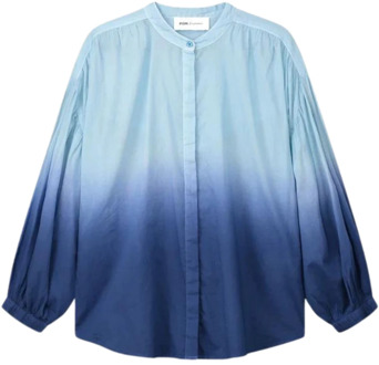blouses donkerblauw Pom Amsterdam , Blue , Dames - L,M