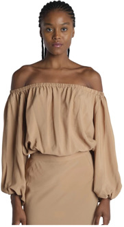 Blouses Federica Tosi , Brown , Dames - M,S,Xs,2Xs